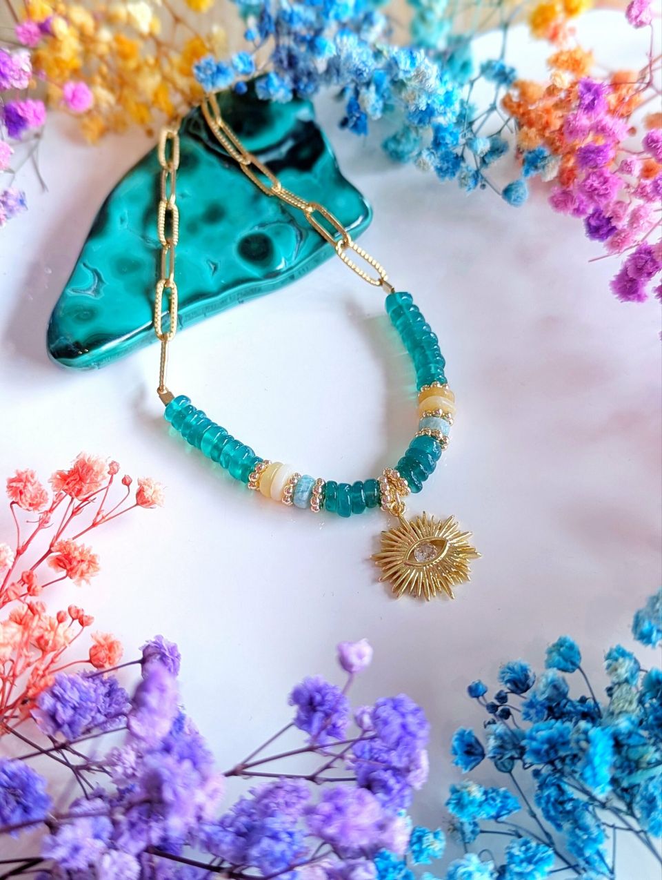 Bijou artisanal fait main en pierres naturelles — Ame Création Arcachon