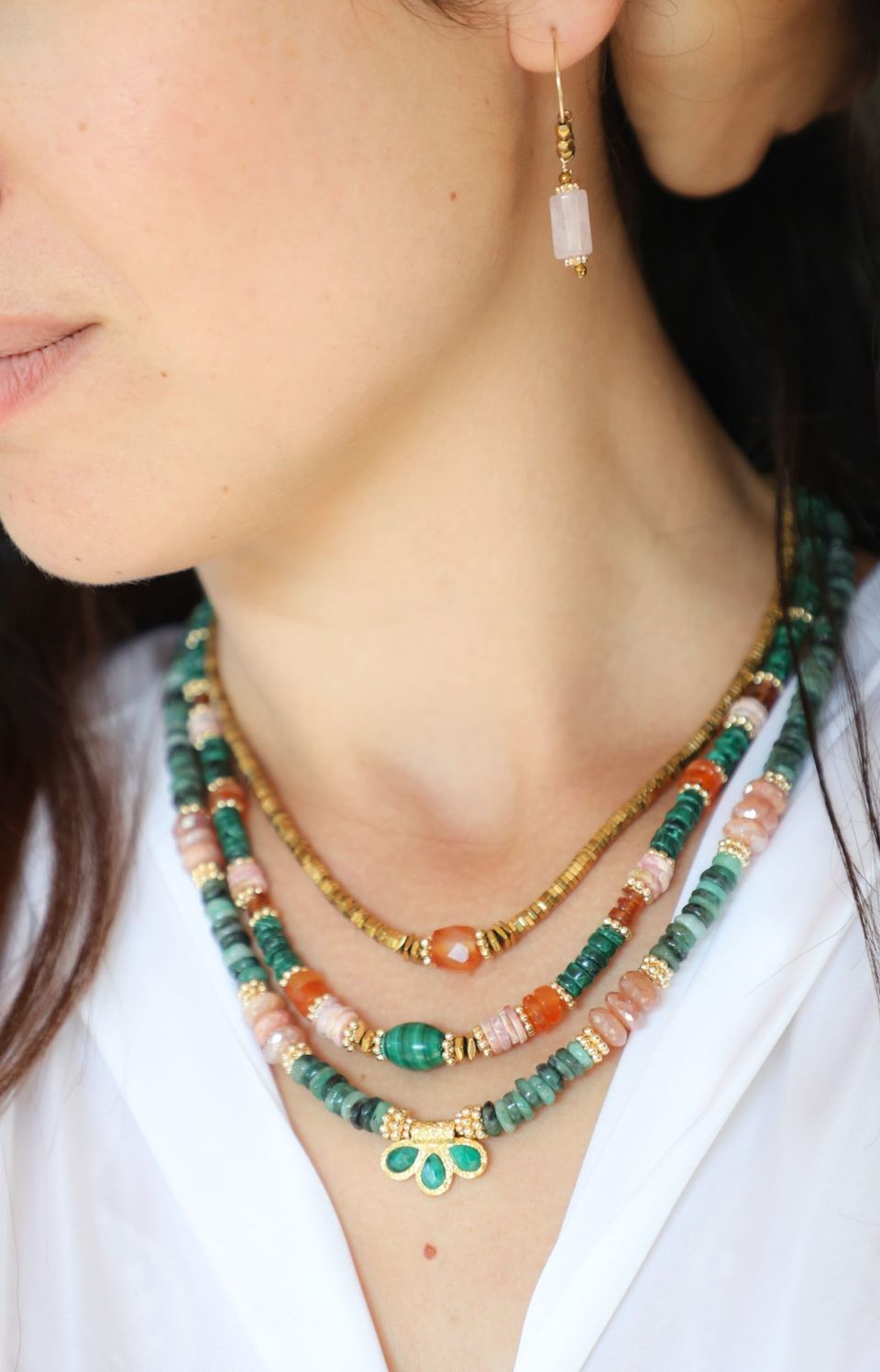 Bijou artisanal fait main — Ame Création bijoux pierres naturelles Arcachon