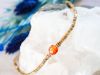 Shiny cornaline bracelet