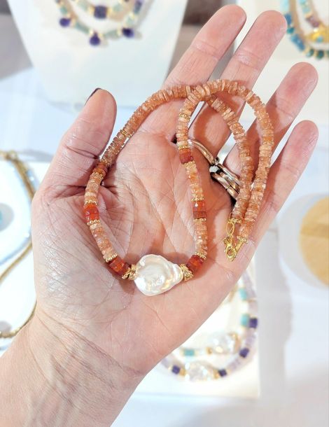 Bijou artisanal fait main en pierres naturelles — Ame Création Arcachon