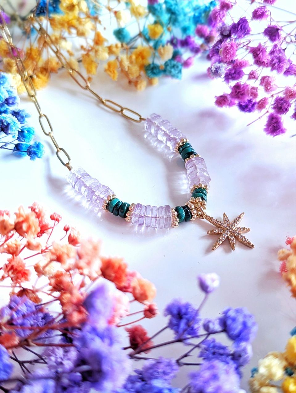 Bijou artisanal fait main en pierres naturelles — Ame Création Arcachon