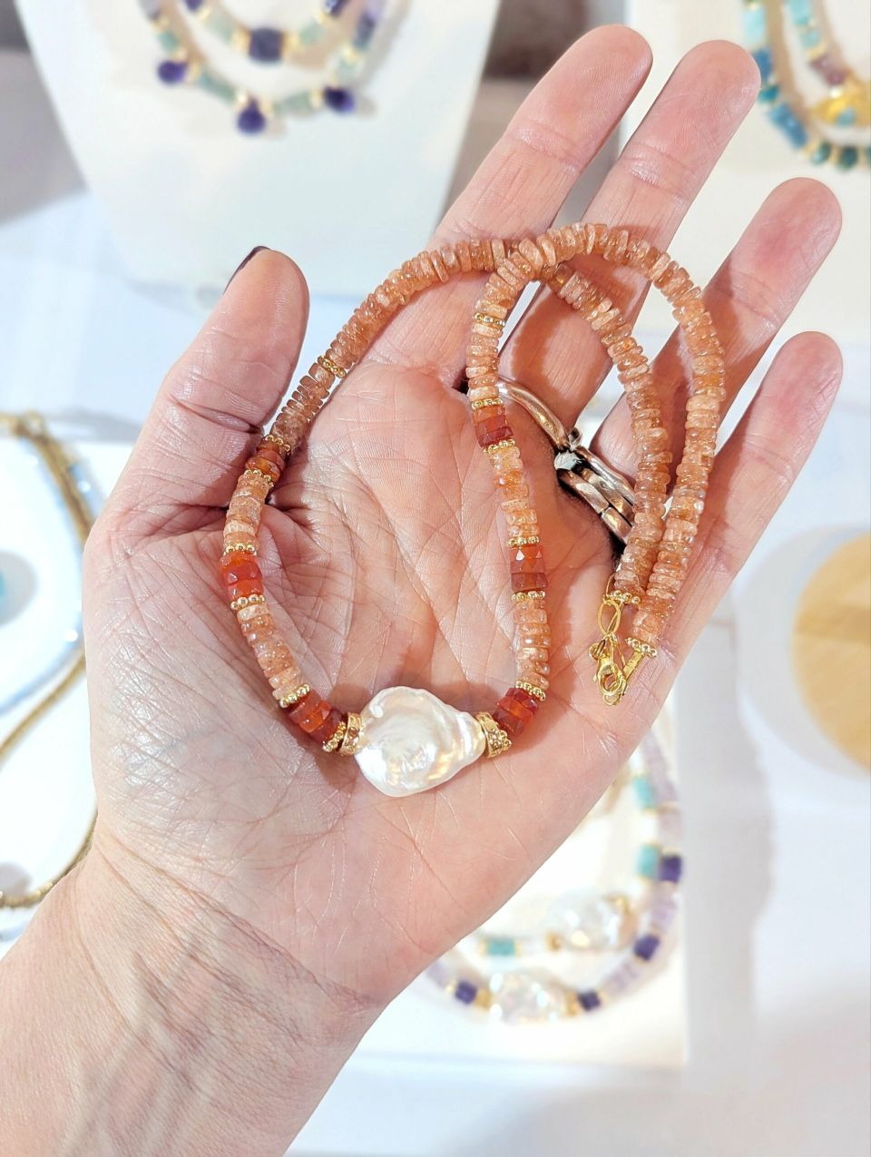 Bijou artisanal fait main en pierres naturelles — Ame Création Arcachon