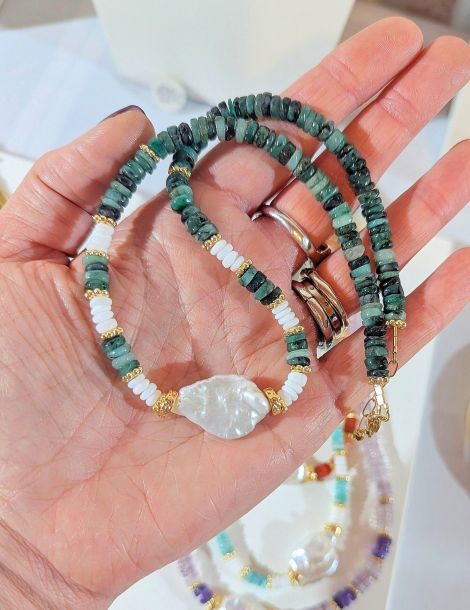 Bijou artisanal fait main en pierres naturelles — Ame Création Arcachon