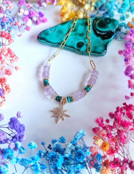 Bijou artisanal fait main en pierres naturelles — Ame Création Arcachon