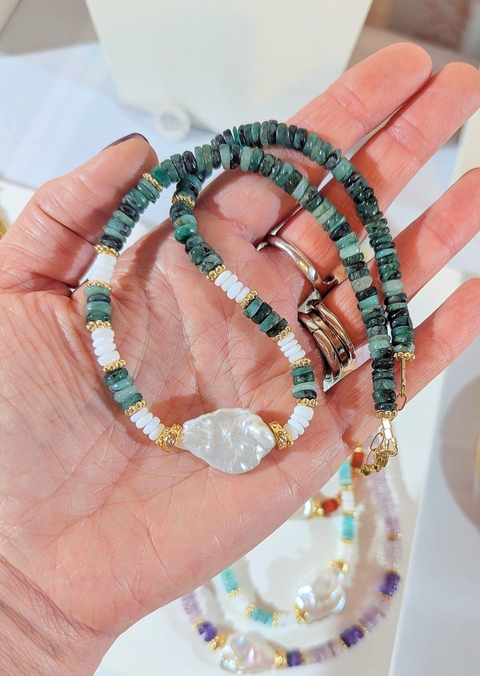 Bijou artisanal fait main en pierres naturelles — Ame Création Arcachon