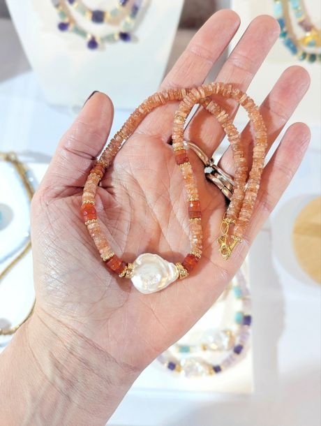 Bijou artisanal fait main en pierres naturelles — Ame Création Arcachon